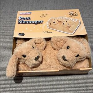 Health Touch Animal Foot Massager with Vibration Relaxation, Ultra Soft - Dog